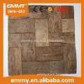 strip wooden material cheap high quality coconut mosaic shell for wall tile